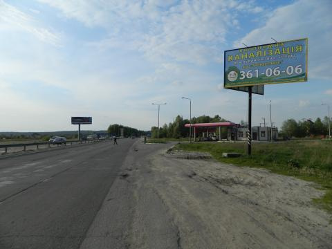 Щит 6x3,  Новообуховская трасса 23+700 слева в Киев